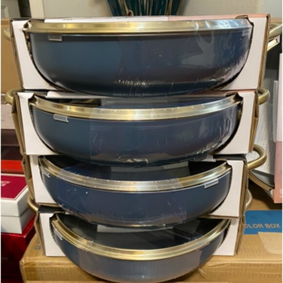 Kitchen Ceramic 13" Everyday Pan with Lid - Picture 5 of 5